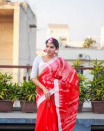 Pink Petal Monipuri Saree